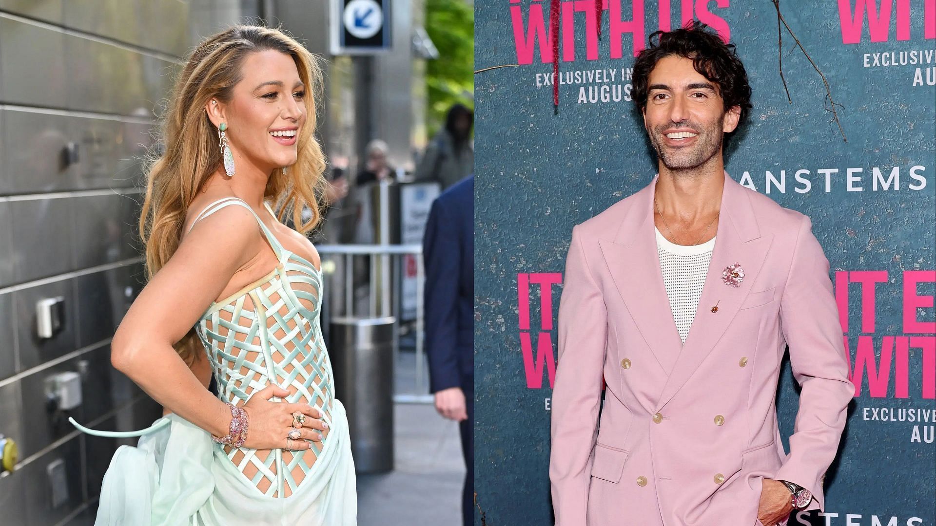 From L to R, Blake Lively and Justin Baldoni: Image via Getty Images