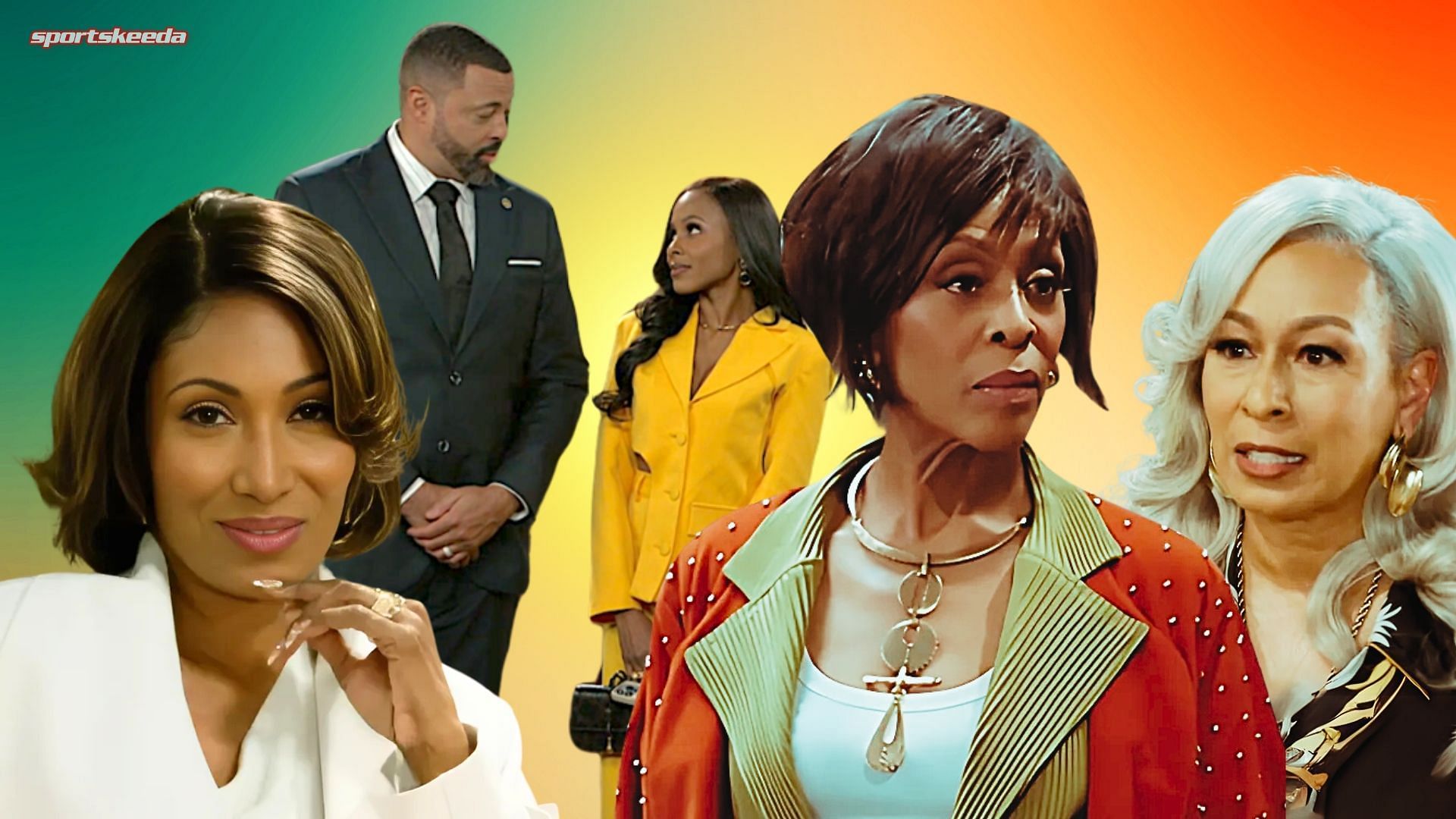 Leslie, Bill, Hayley, Sharon, Anita from Beyond the Gates (Custom cover edited by Sportskeeda, Original Image  [CBS Network])