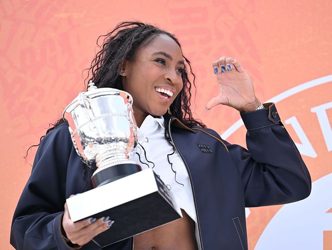 WATCH: Coco Gauff shows off 'really small' version of French Open trophy she gets to take home after her triumph