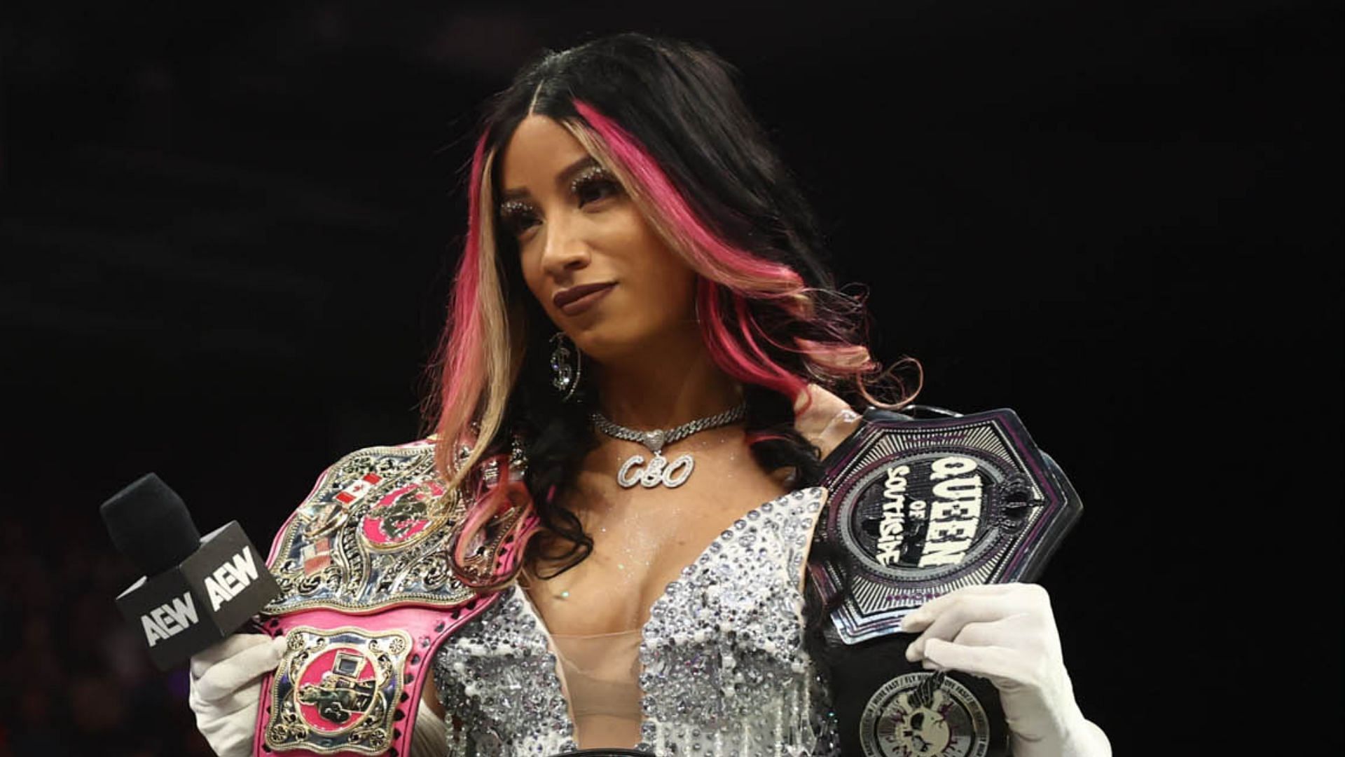 Mercedes Mon&eacute; is a triple crown champion [Photo courtesy of AEW Official Website]