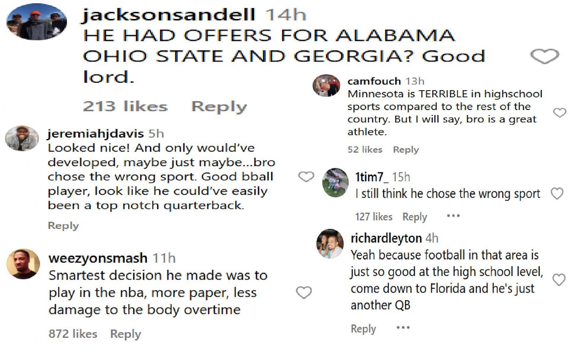 Hoops fans react to Jalen Suggs being a multi-sport star in high school (source: sportscenternext)