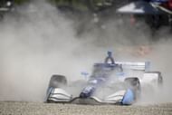 David Malukas in the gravel at the XPEL Grand Prix at Road America - Source: Getty