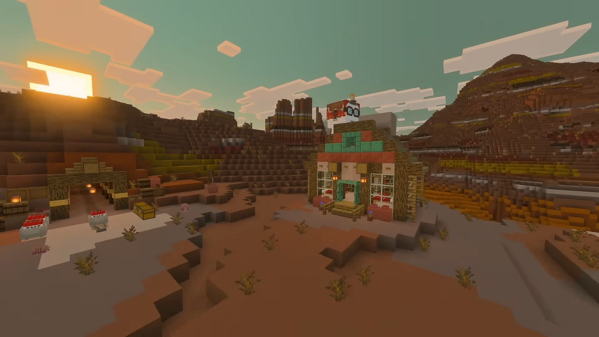 Image showing happy ghastling mount in Minecraft 