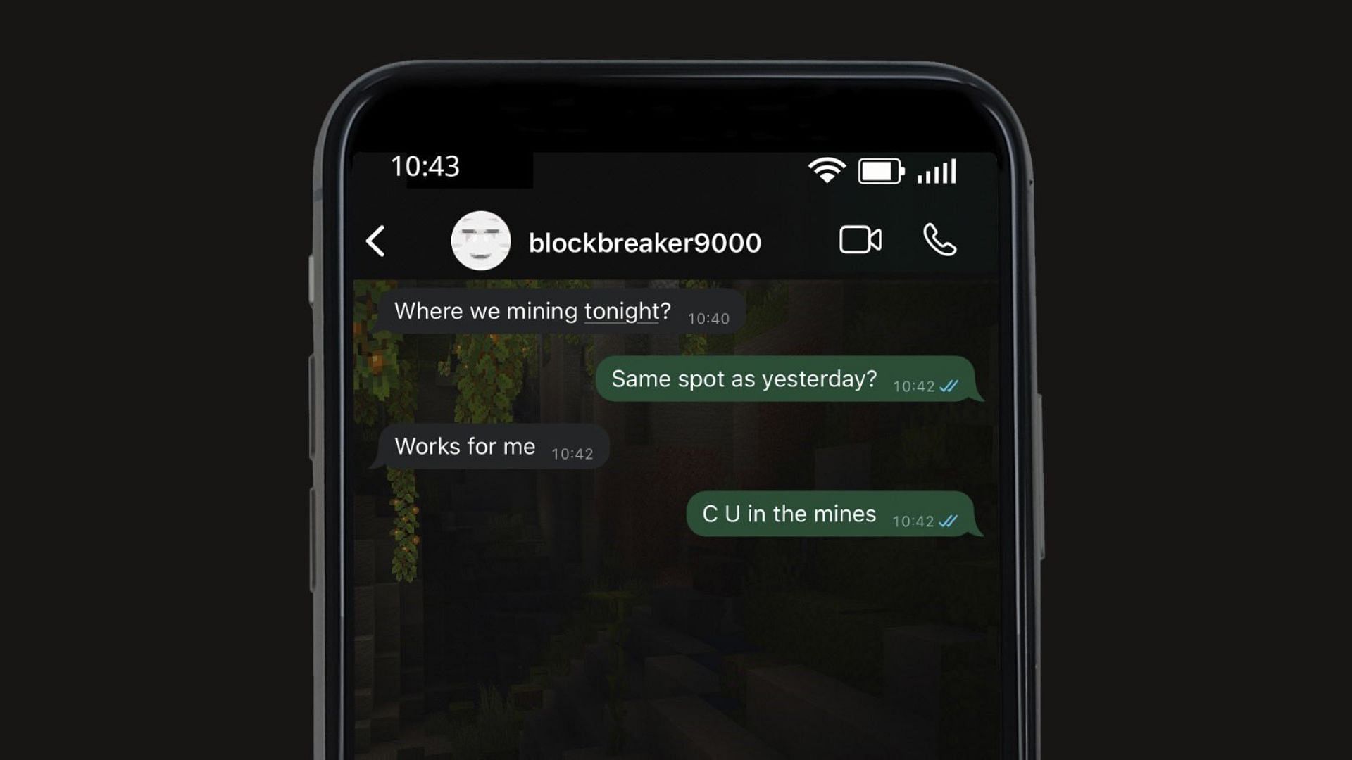 The Instagram post showing the cryptic message (Image via Mojang Studios)