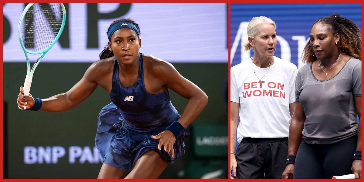 Coco Gauff and Serena Williams with former coach Rennae Stubbs (Source: Getty)