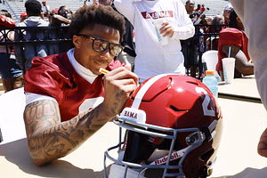 Alabama's 5-star target sparks excitement among fans with social media post alongside star WR Ryan Williams: "STOP PLAYIN' WIT MY EMOTIONS"