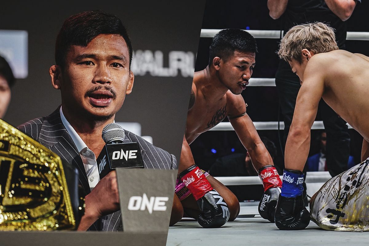 (From left) Striking titans Superlek Kiatmoo9, Rodtang Jitmuangnon, and Takeru Segawa.
