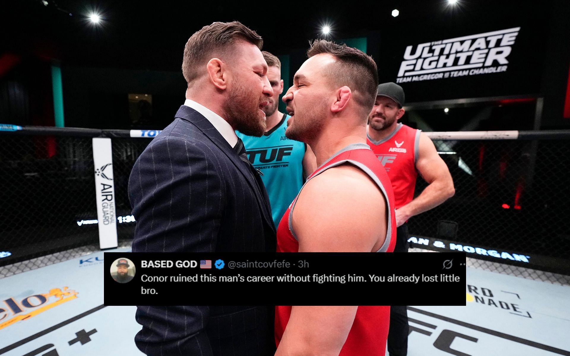 Fans react to Michael Chandler talking about a potential fight against Conor McGregor. [Image courtesy: Getty]