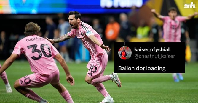 "Ahead of Dembele in Ballon d'Or after that", "GOAT for a reason" - Fans hail Lionel Messi as he shines in Inter Miami's win over Porto