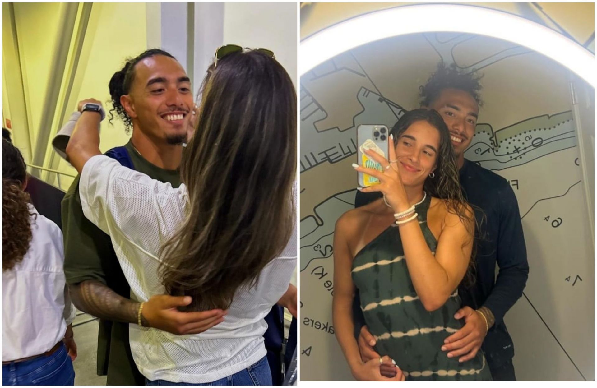 Cowboys LB Marist Liufau shares courtside kiss with WNBA rookie Sonia Citron at Mystics-Sun game