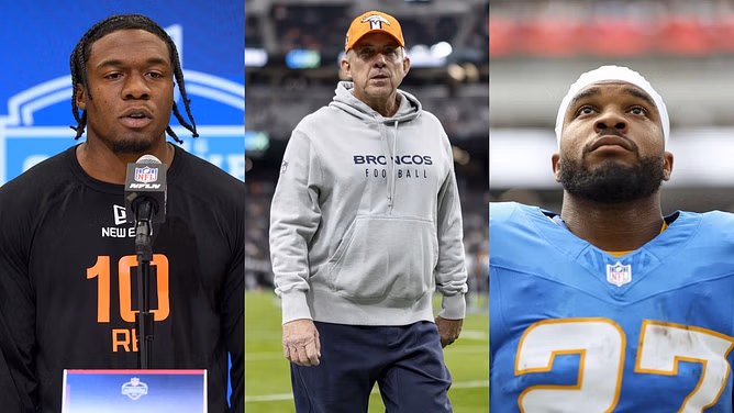 1 day after JK Dobbins signing, Sean Payton drops concerning update on Broncos rookie RB RJ Harvey
