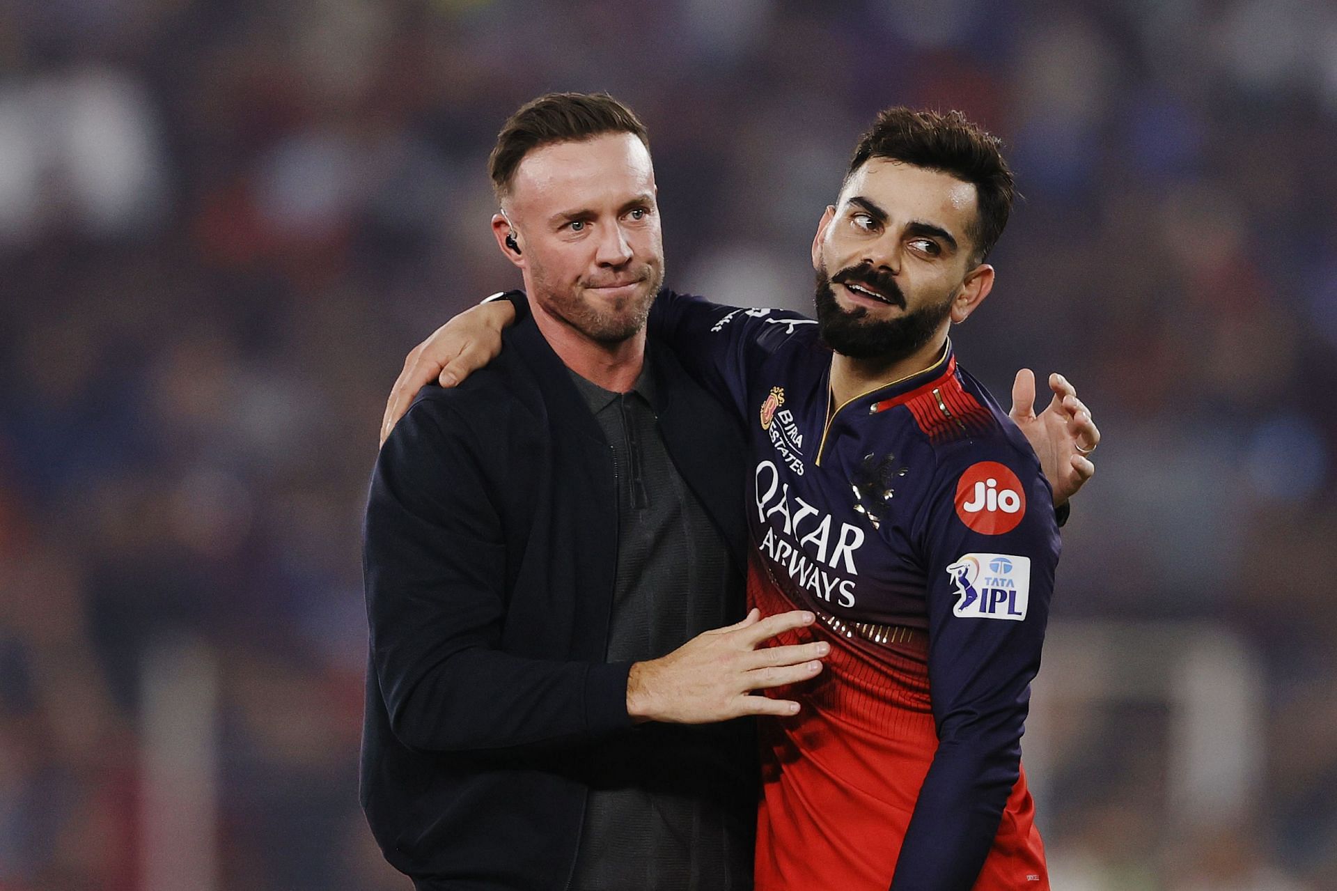 AB de Villiers with Virat Kohli after IPL 2025 final. (Image: IPL/X)