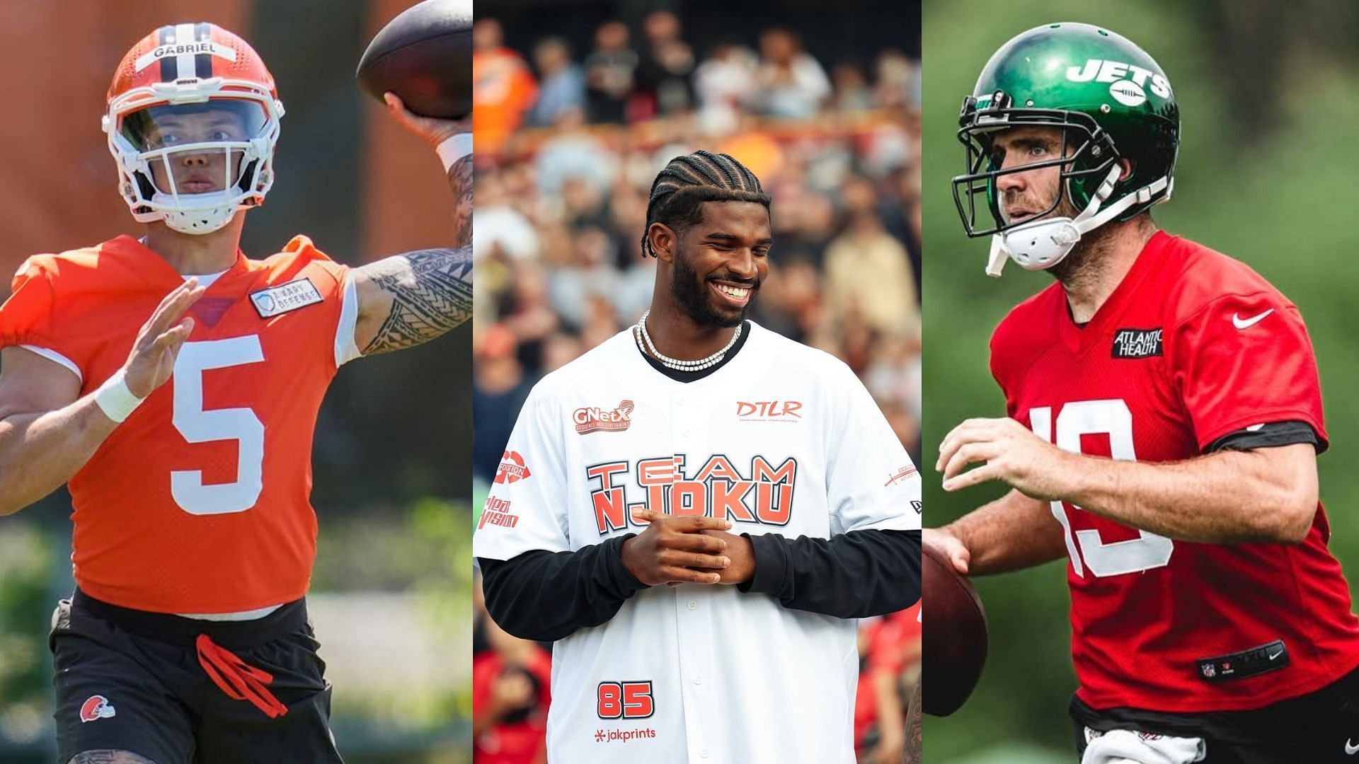 Joe Flacco x Shedeur Sanders x Dillon Gabriel Collage (IG)
