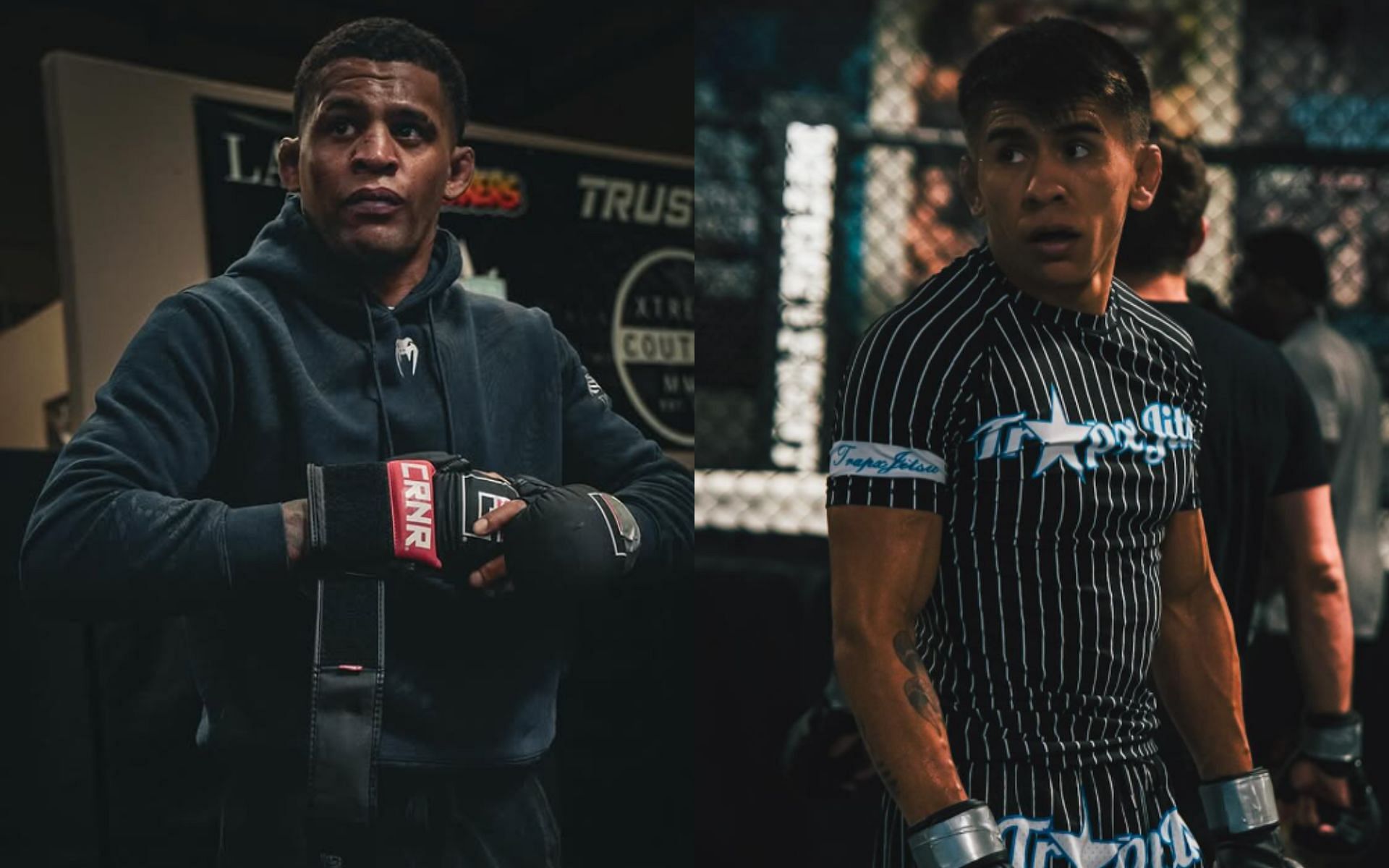 Patchy Mix (left) will face Mario Bautista in his UFC debut. [Images courtesy: @patchymix and @mario_bautistamma on Instagram]
