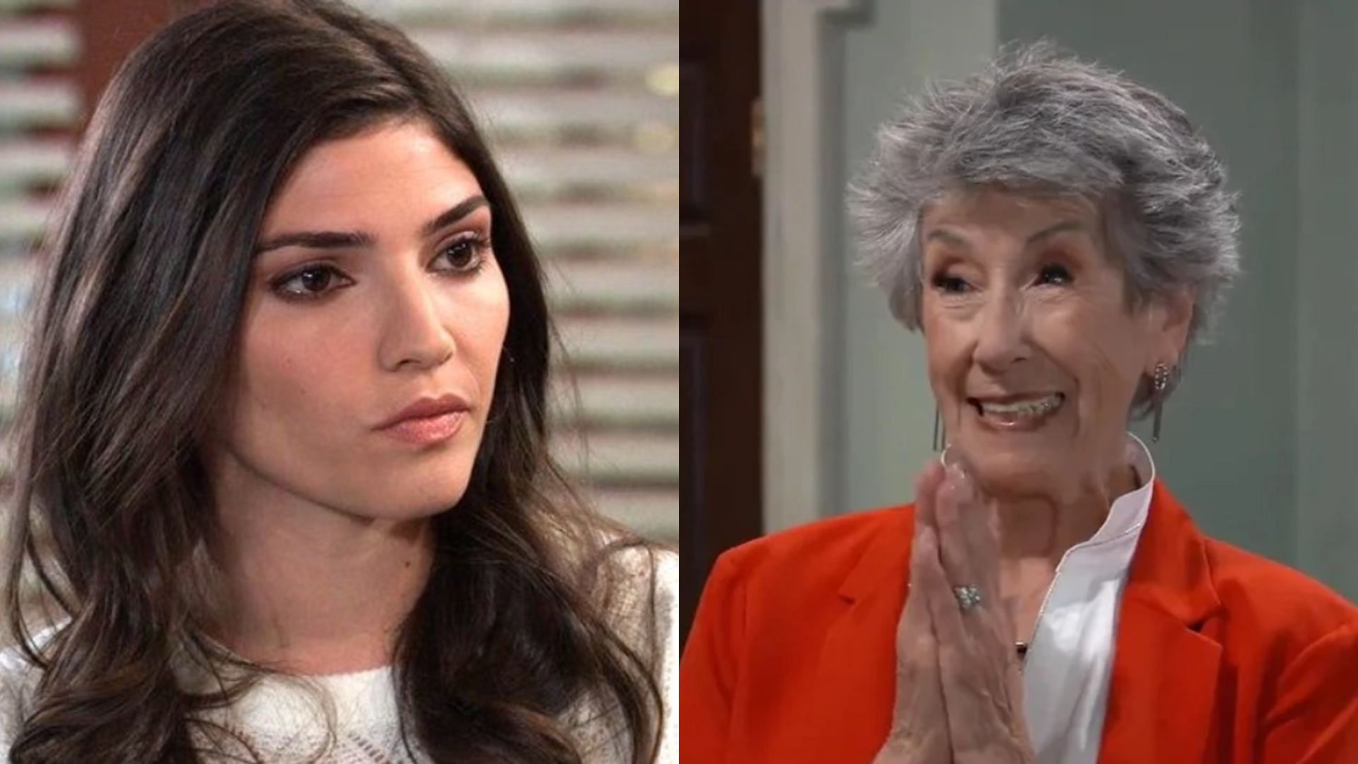 Brook Lynn (Amanda Setton) and Gloria (Ellen Travolta) from General Hospital (Image via ABC)