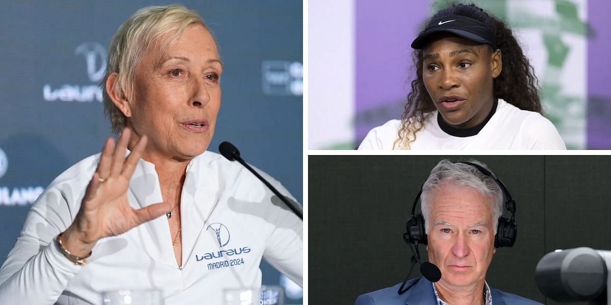 Martina Navratilova once chastised John McEnroe over his Serena Williams take (Image Source: Getty)
