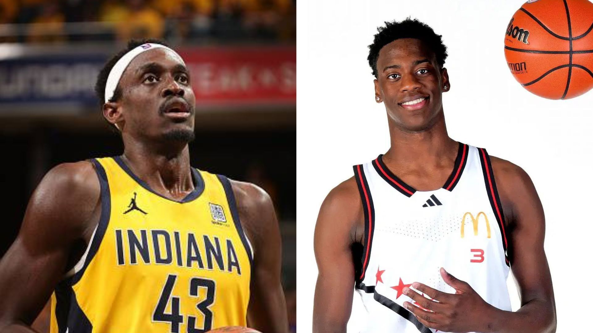 $3.8 million NIL-valued AJ Dybantsa reacts as Indiana Pacers’ Pascal Siakam wins Conference Finals MVP vs New York Knicks