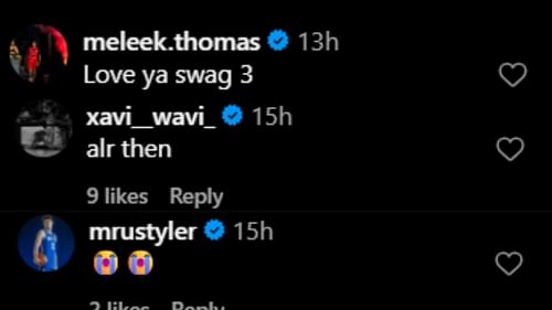 Arkansas signee Meleek Thomas drops 4-word reaction to AJ Dybantsa’s slick BYU workout (Image via Instagram @aj.dybantsa)