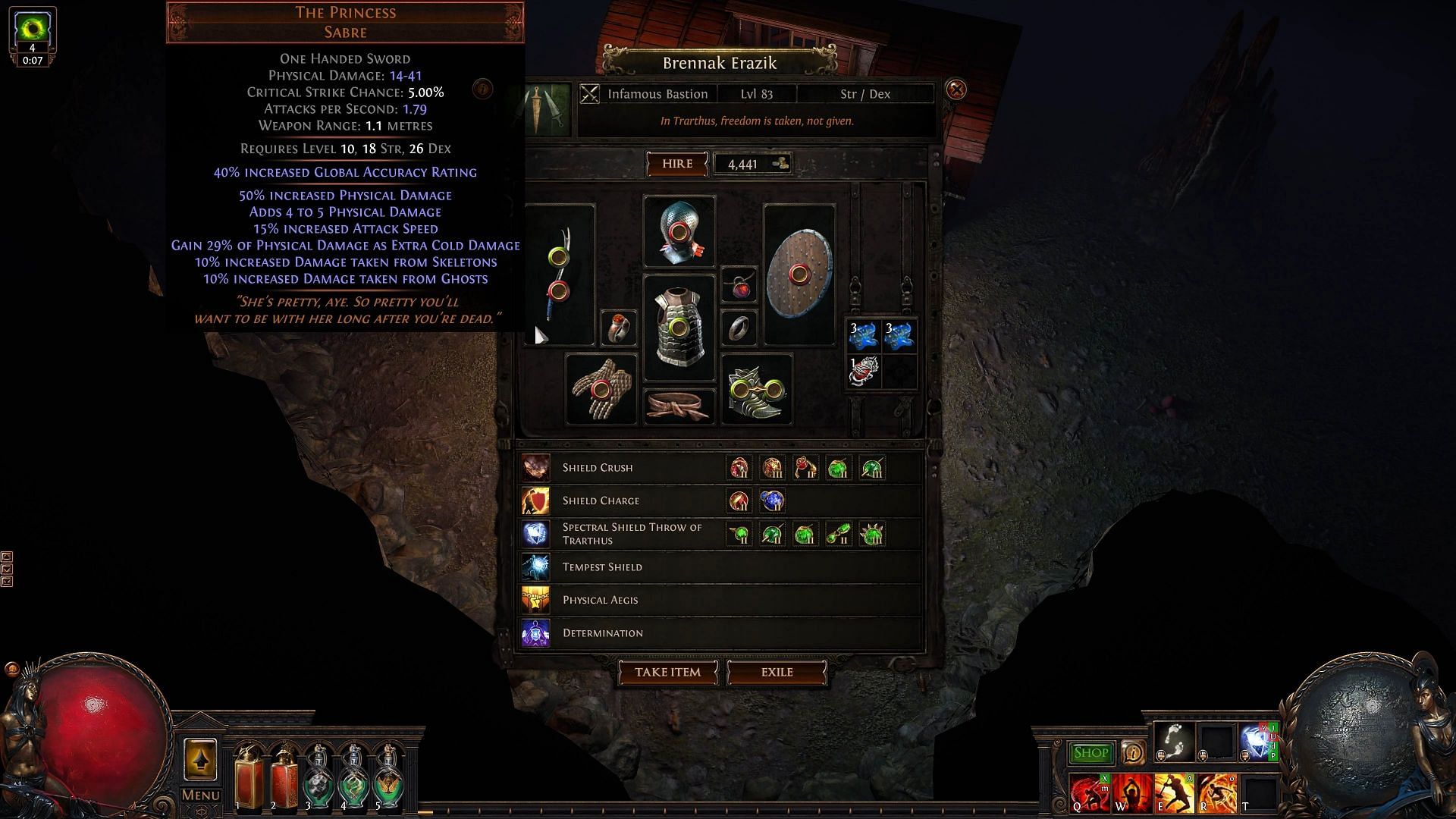The Mercenaries of Trarthus know how to play their build (Image via Grinding Gear Games)
