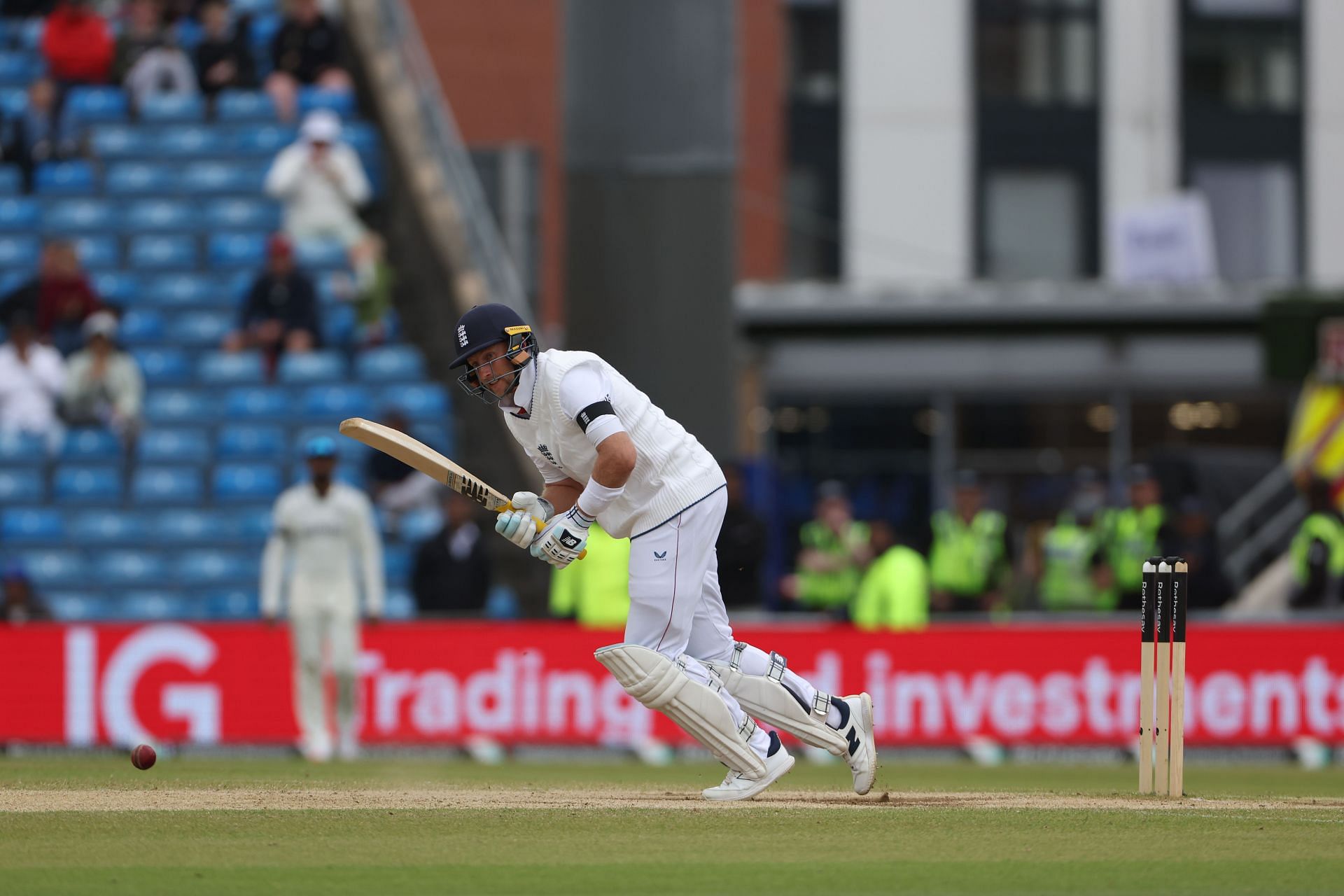 JOE ROOT SCORED AN UNBEATEN HALF-CENTURY in England's Second Innings of the First Test. [P/C: Getty]