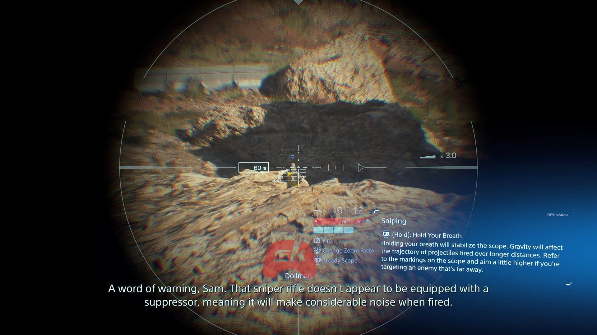 This guide will help you to unlock and use Tranq Sniper Rifle and Smoke Grenade in Death Stranding 2 (Image via Sportskeeda Gaming / Sony Interactive Entertainment)