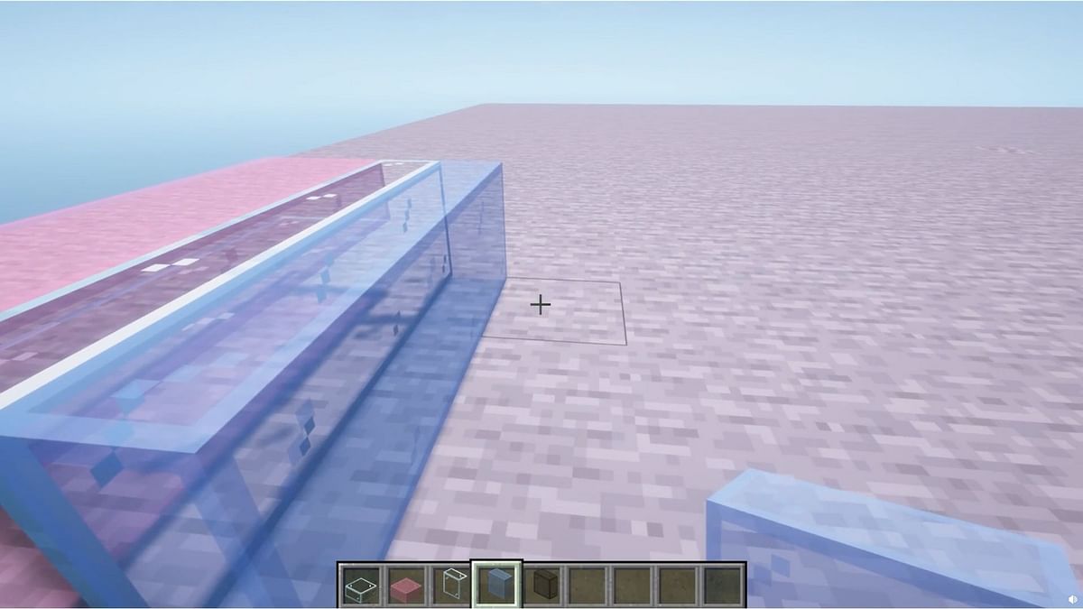 Minecraft player creates a glass slab mod, and fans are loving it