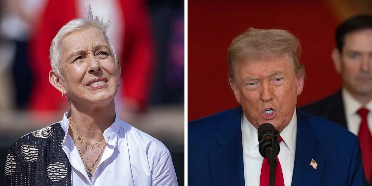 Martina Navratilova reacts to President Donald Trump announcing strikes on Iran