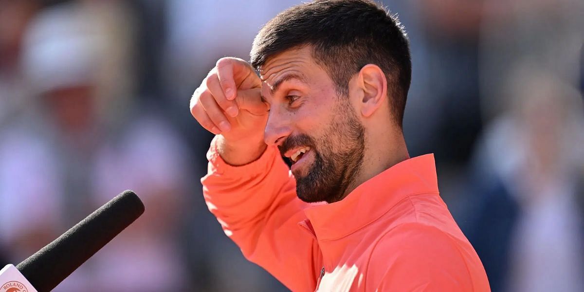 Djokovic at the French Open - Image Source: Getty 