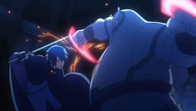 Sasuke frente a Kinshiki en Boruto: Naruto Next Generations (Imagen de Strategy of Studio Pierrot)