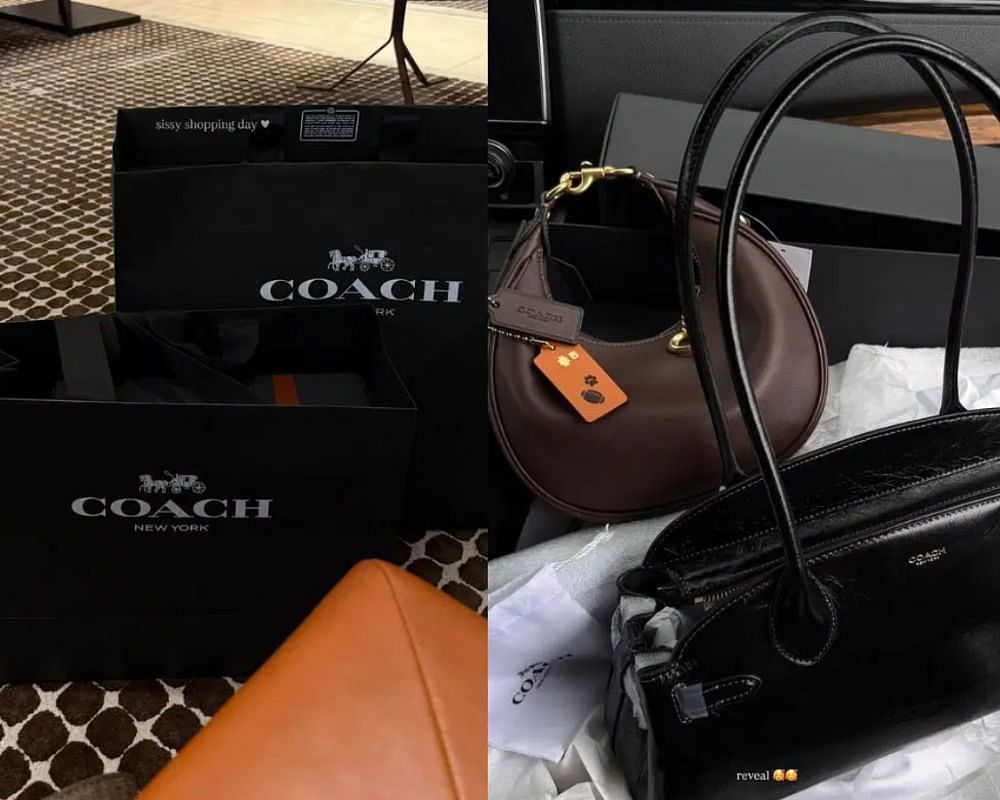 &ldquo;Sissy Shopping Day&rdquo;: Zo Caswell shows off $845 Coach haul [IG/@zo.caswell]