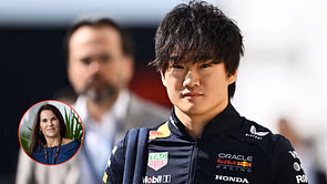 Yuki Tsunoda reacts to being Oscar Piastri's mother Nicole Piastri's favorite driver