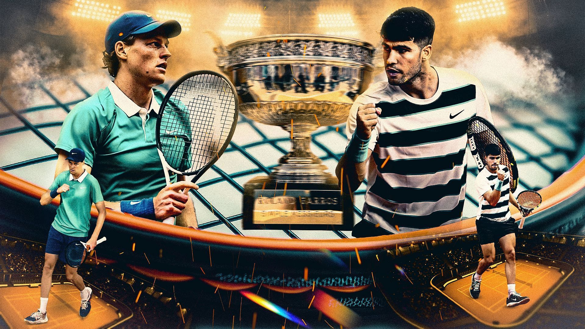 Jannik Sinner will face Carlos Alcaraz in the final of the French Open 2025. (Photos: Getty)