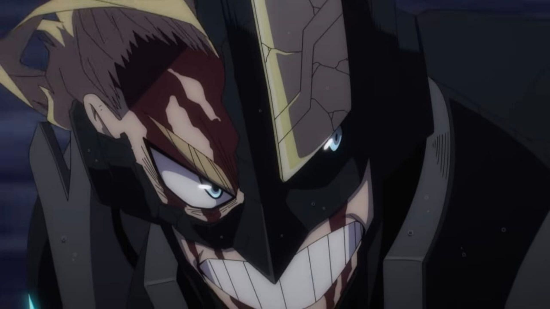 Armored All Might, as seen in the PV (Image via Studio Bones)