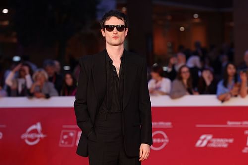 Tom Sturridge attends a red carpet for the movie "Widow Clicquot" during the 18th Rome Film Festival at Auditorium Parco Della Musica on October 19, 2023 in Rome, Italy. (Image via Getty)