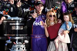 Denny Hamlin's fiancée shares heartfelt throwback from daughters' birth ahead of welcoming baby boy