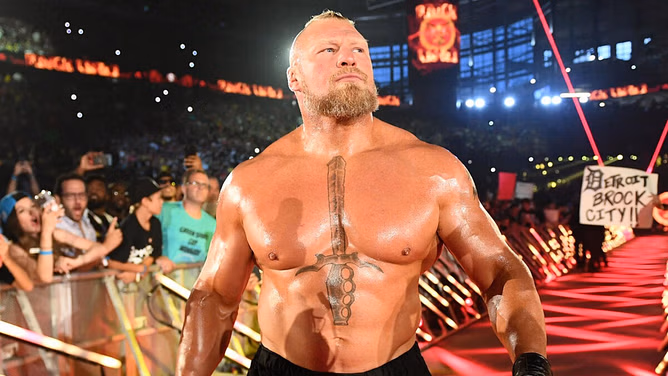 Brock Lesnar name-dropped by 42-year-old megastar outside WWE