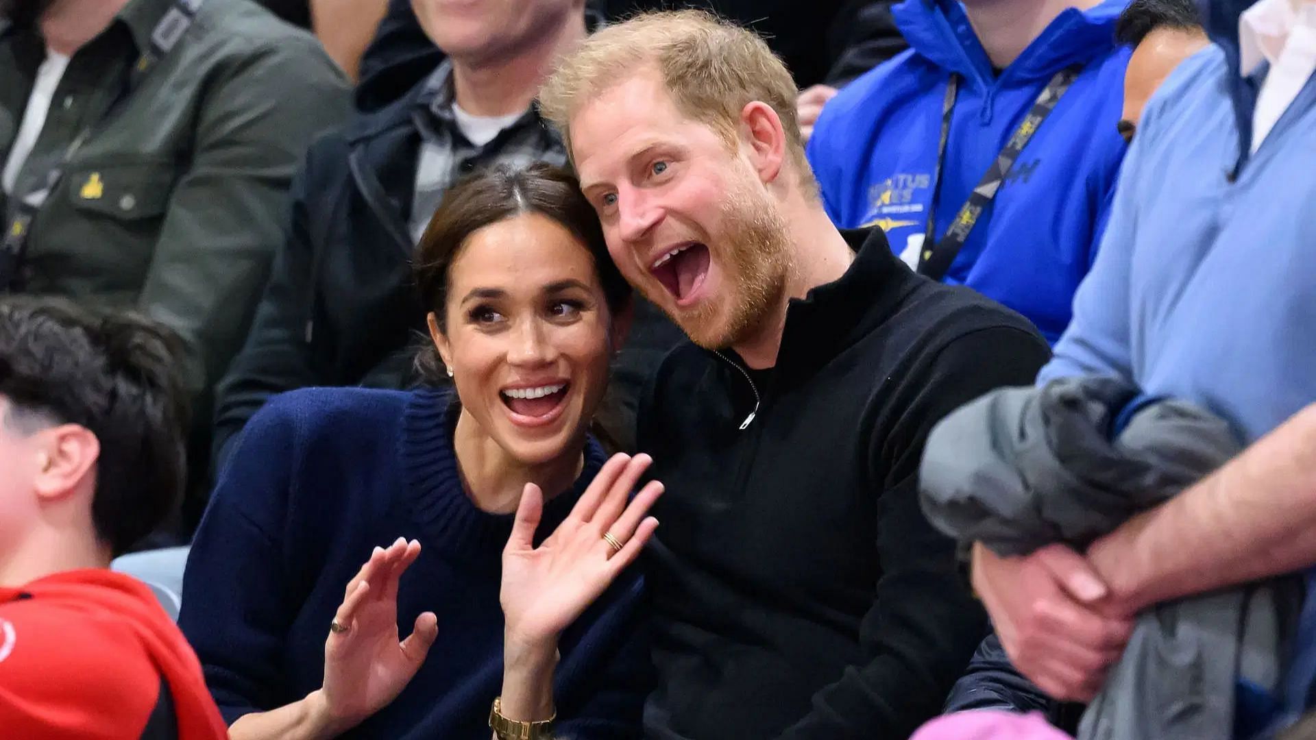 Meghan, Duchess of Sussex and Prince Harry, Duke of Sussex attend the wheelchair basketball (Image via Getty)