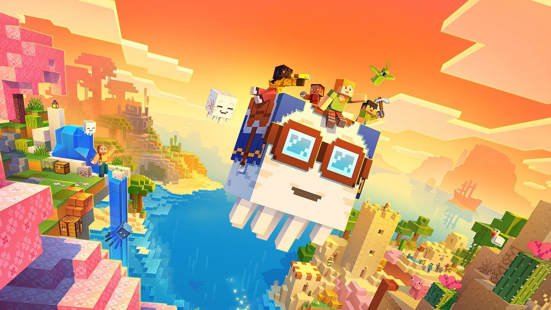 Minecraft Chase the Skies game drop has now released (Image via Mojang Studios)