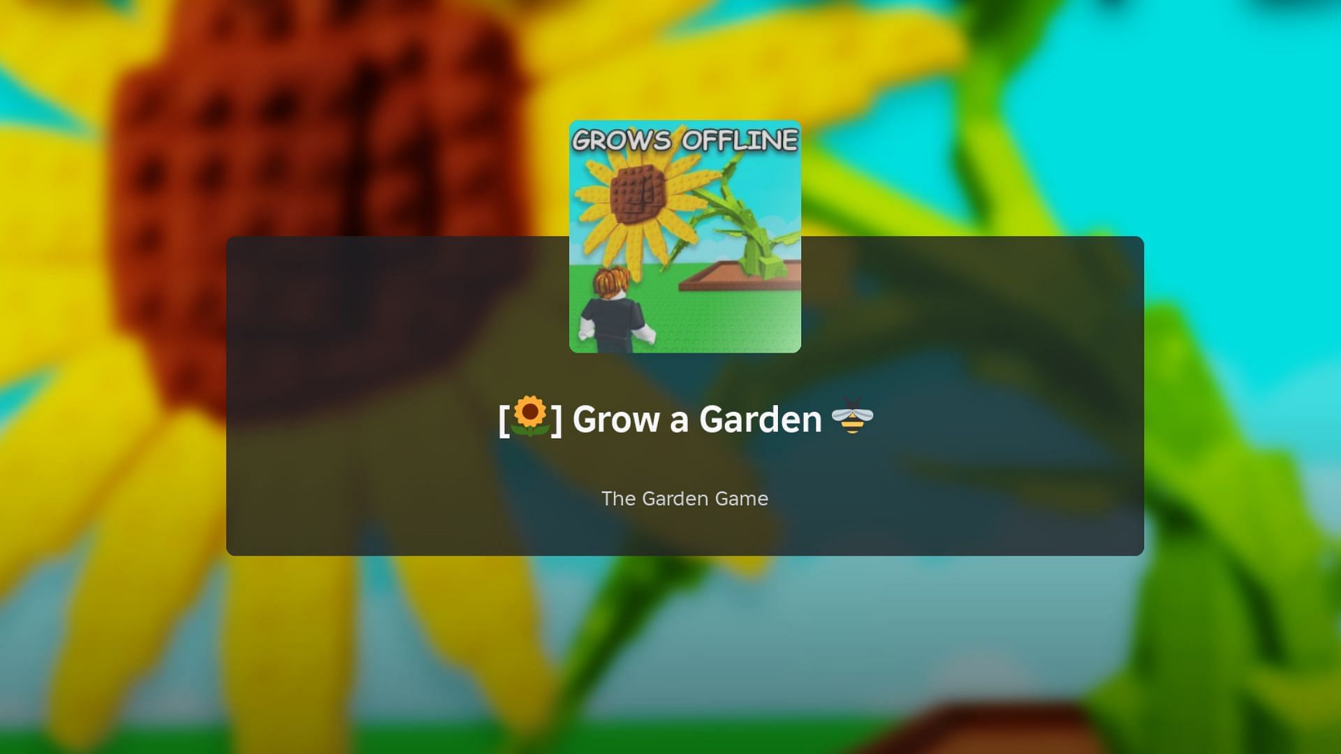 Grow a Garden loading screen