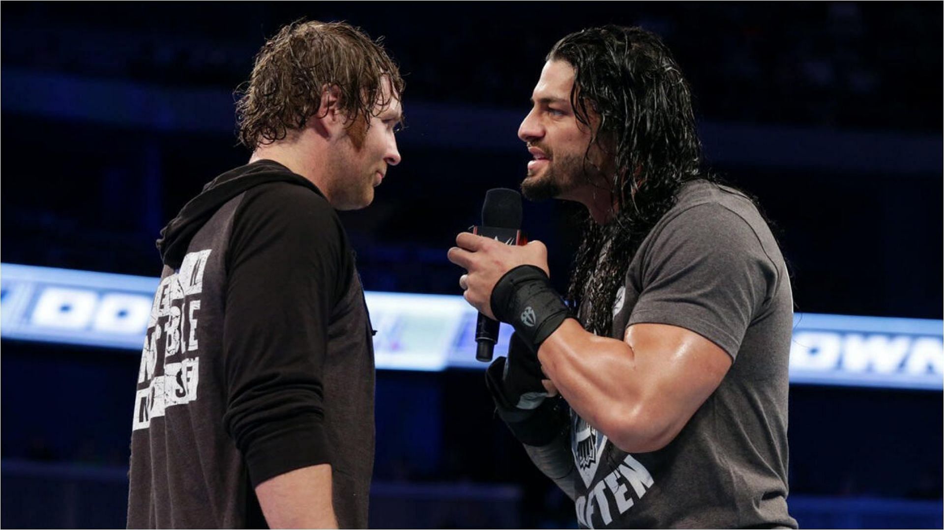 Jon Moxley and Roman Reigns