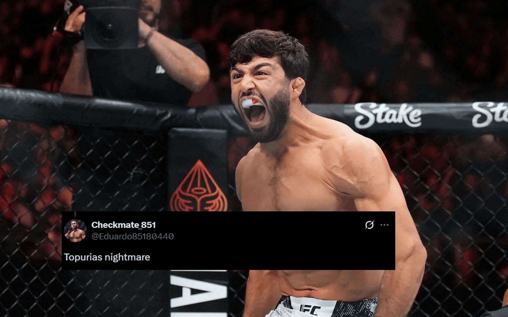 Fans react to Arman Tsarukyan submitting a former Bellator champion in a grappling match. [Image Courtesy: Getty]