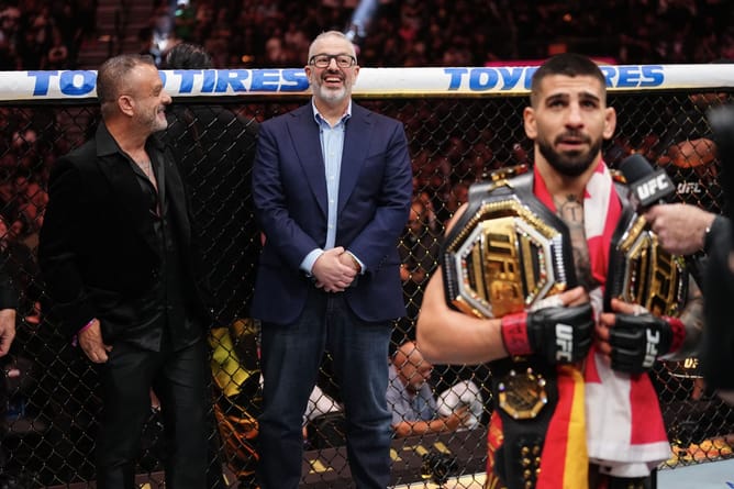 Ilia Topuria reaffirms welterweight ambitions following historic UFC 317 campaign