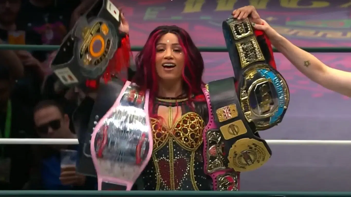 Mercedes Mone currently holds six belts [ Image from AEW