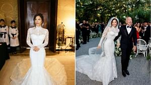 Which brand designed Lauren Sánchez's wedding dress? Jeff Bezos's wife's "magic" gown reportedly took 900 hours to make