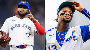 Vladimir Guerrero Jr. names his favorite first base chat buddies from opposing teams ft. Ronald Acuna Jr.