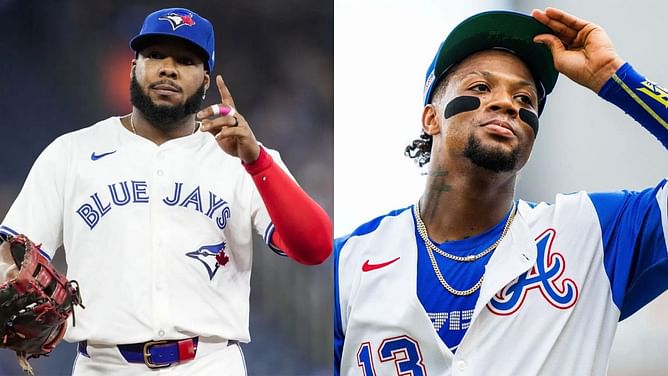 Vladimir Guerrero Jr. names his favorite first base chat buddies from opposing teams ft. Ronald Acuna Jr.