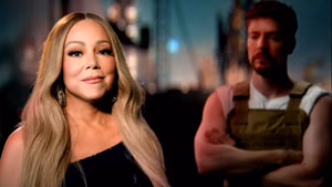 "Someone tell me this is fake": Fans react as MrBeast appears in music video for Mariah Carey's new song