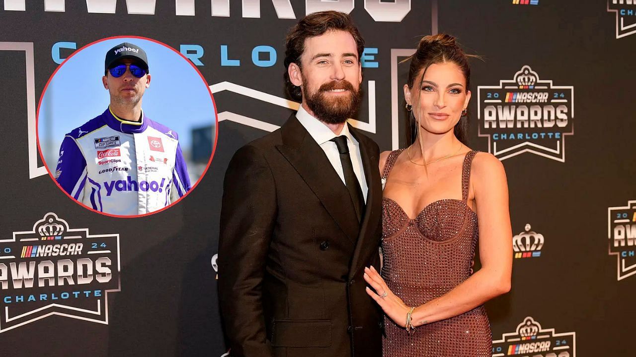 Denny Hamlin, Ryan Blaney, and Gianna Tulio