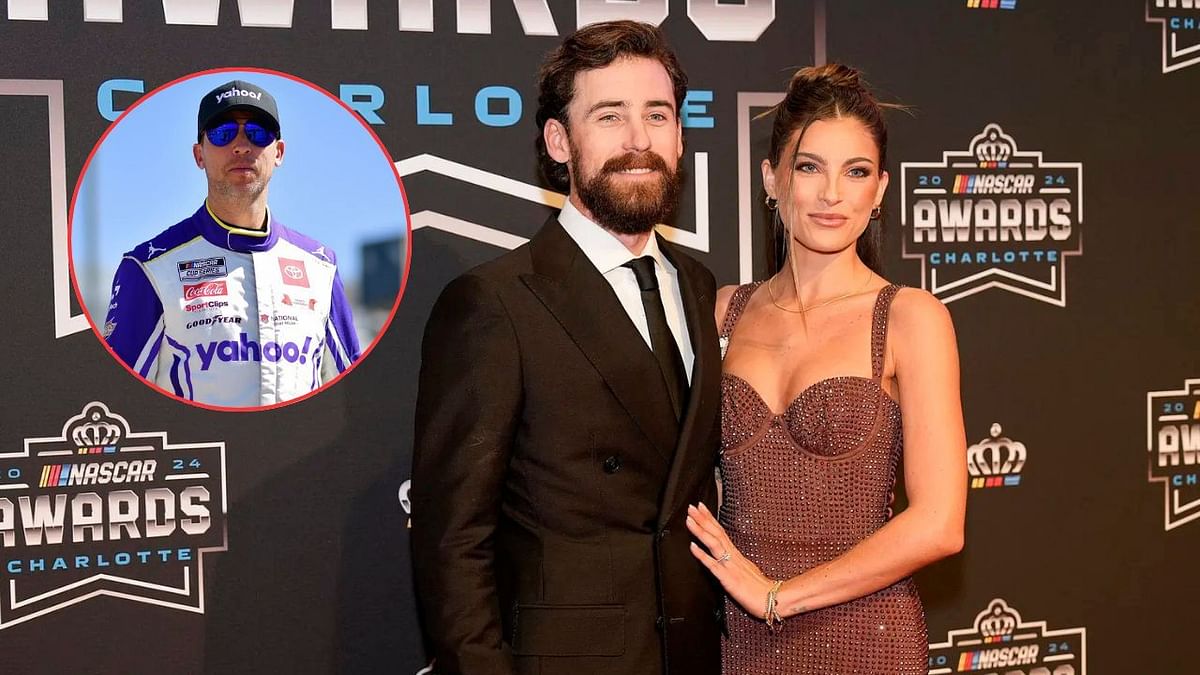 Ryan Blaney’s wife shares 3-word comment on Denny Hamlin’s first picture of newborn son Jameson