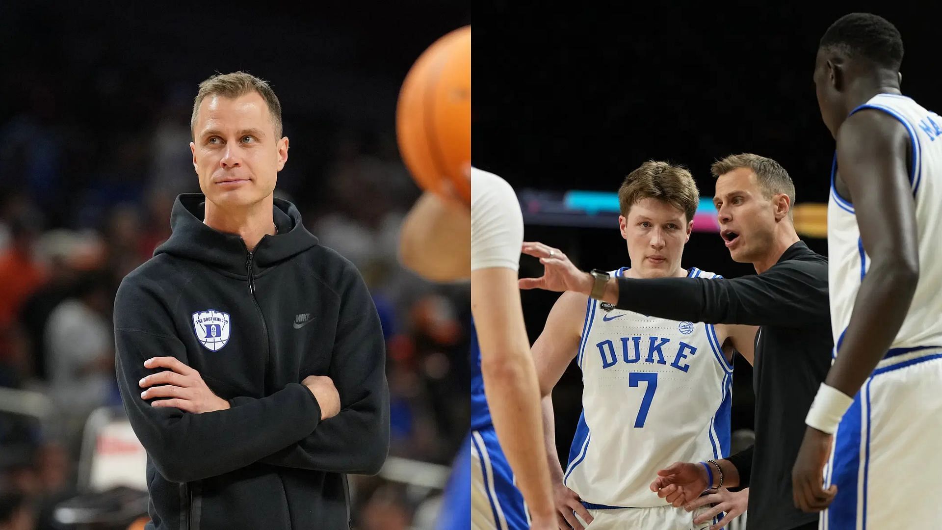Duke basketball coach Jon Scheyer